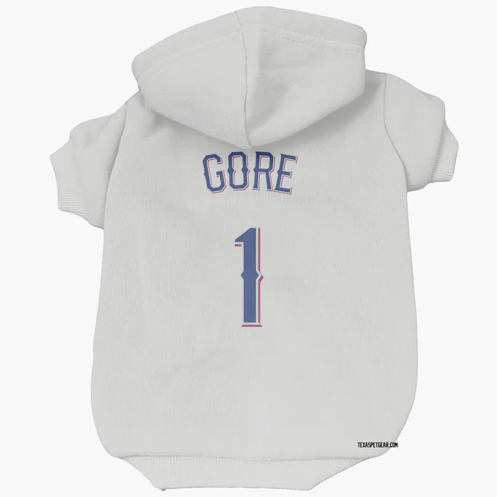 Texas Rangers MacKenzie Gore White Pet Hoodie for Dog & Cat