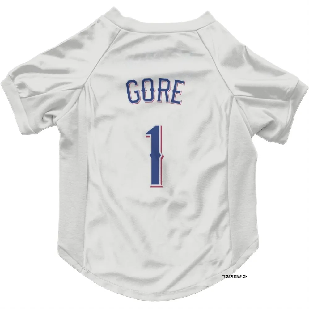 Texas Rangers MacKenzie Gore White Pet Jersey for Dog & Cat
