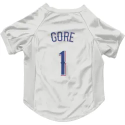 Texas Rangers MacKenzie Gore White Pet Jersey for Dog & Cat
