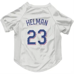 Texas Rangers Michael Helman White Pet Jersey for Dog & Cat