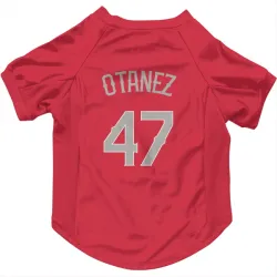 Texas Rangers Michel Otanez Red Pet Jersey for Dog & Cat