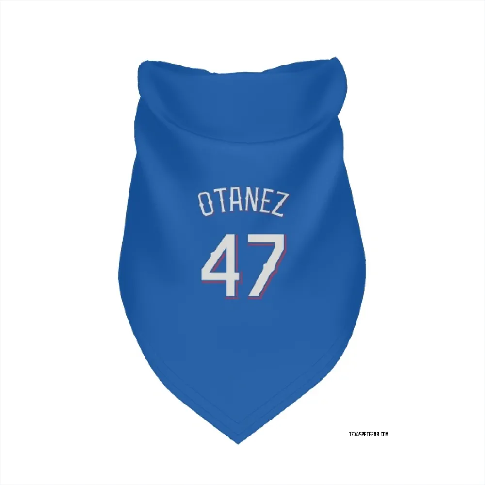 Texas Rangers Michel Otanez Royal Pet Bandana for Dog & Cat