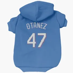 Texas Rangers Michel Otanez Royal Pet Hoodie for Dog & Cat