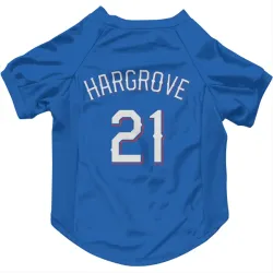 Texas Rangers Mike Hargrove Royal Pet Jersey for Dog & Cat