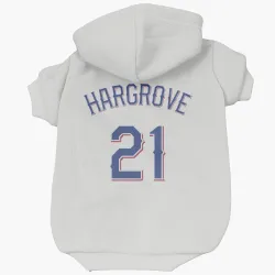 Texas Rangers Mike Hargrove White Pet Hoodie for Dog & Cat