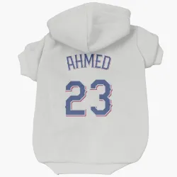 Texas Rangers Nick Ahmed White Pet Hoodie for Dog & Cat