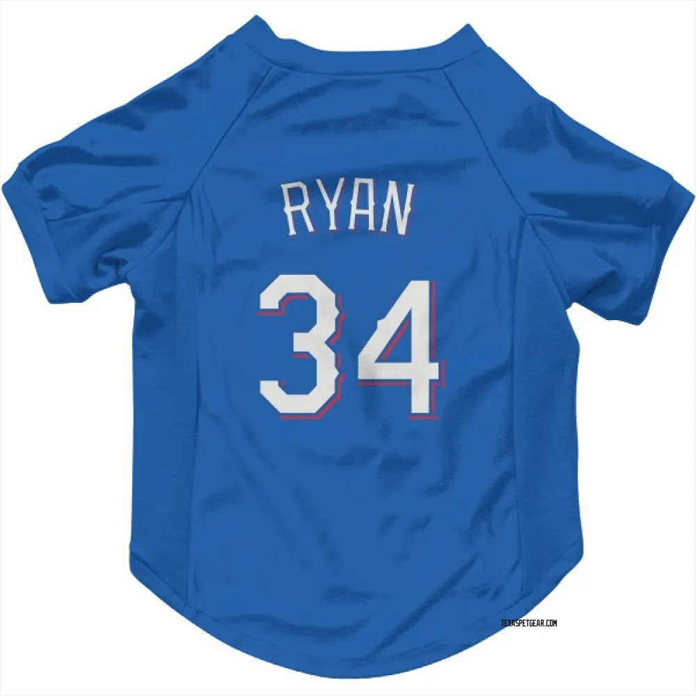 Texas Rangers Nolan Ryan Royal Pet Jersey for Dog & Cat