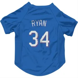 Texas Rangers Nolan Ryan Royal Pet Jersey for Dog & Cat