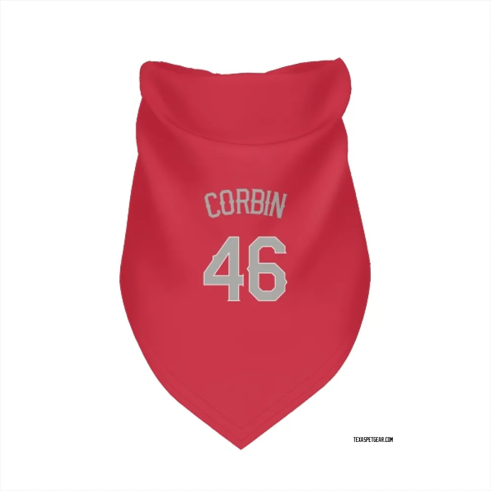 Texas Rangers Patrick Corbin Red Pet Bandana for Dog & Cat