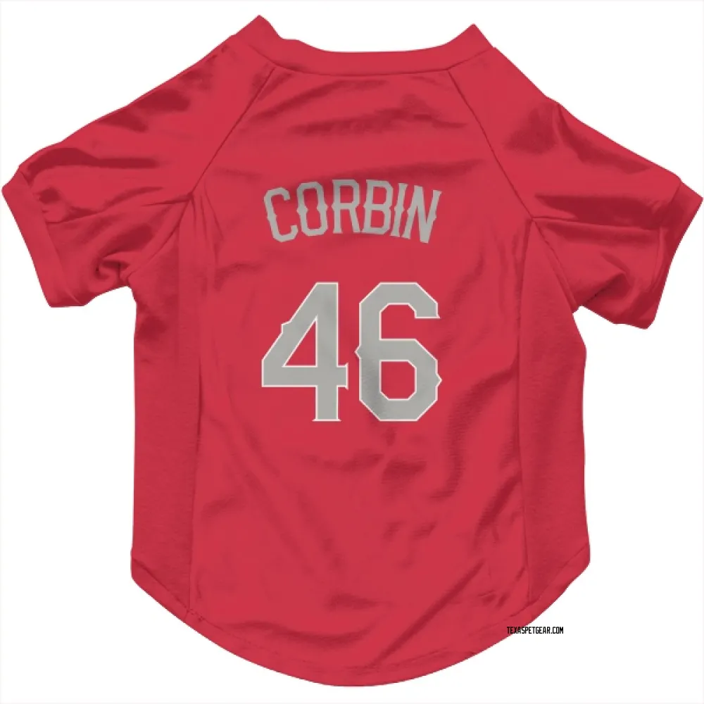 Texas Rangers Patrick Corbin Red Pet Jersey for Dog & Cat
