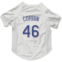 Texas Rangers Patrick Corbin White Pet Jersey for Dog & Cat