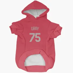 Texas Rangers Peyton Gray Red Pet Hoodie for Dog & Cat