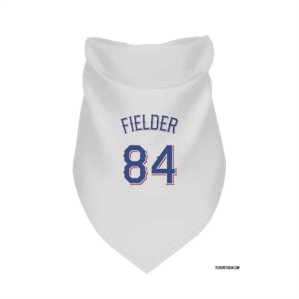 Texas Rangers Prince Fielder White Pet Bandana for Dog & Cat