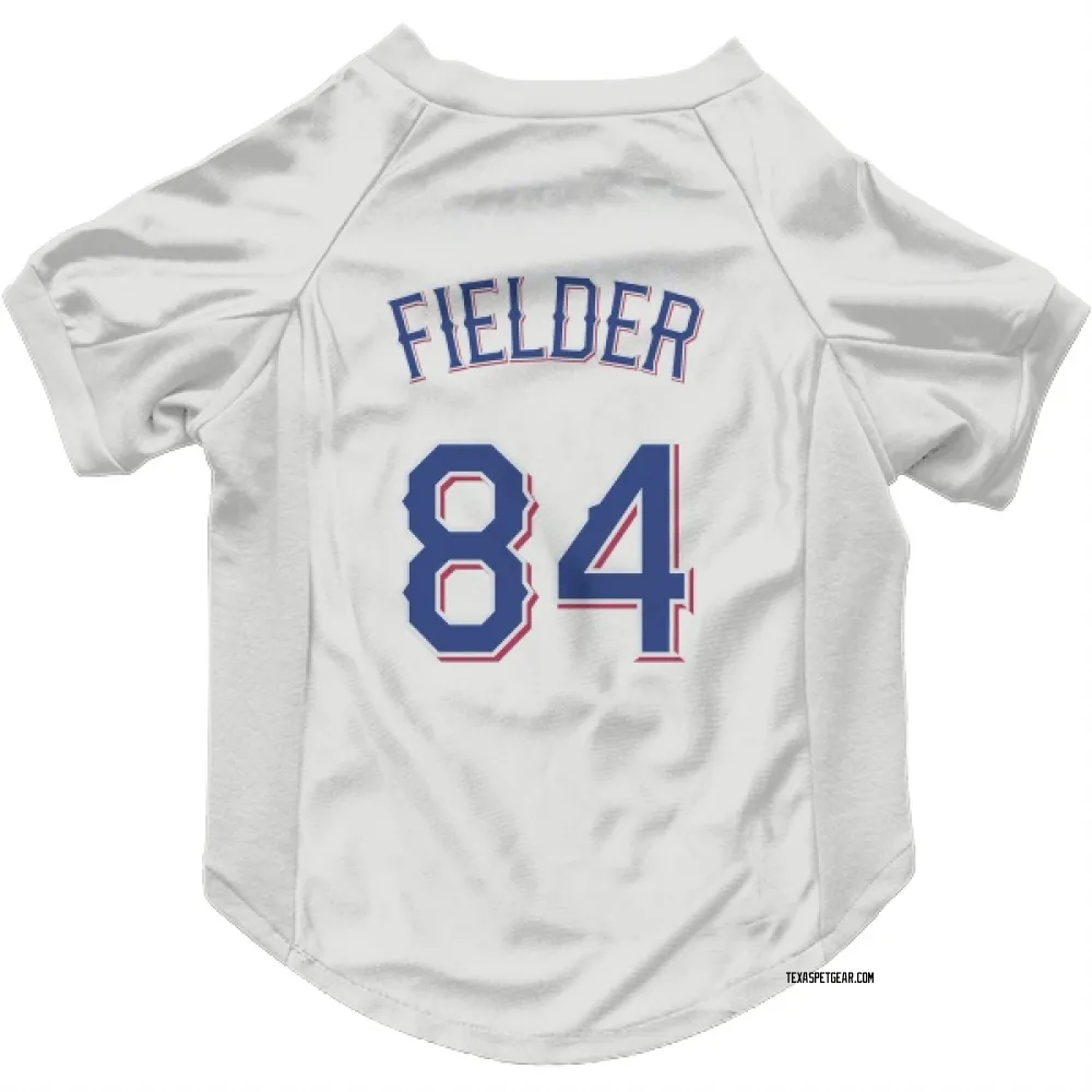 Texas Rangers Prince Fielder White Pet Jersey for Dog & Cat