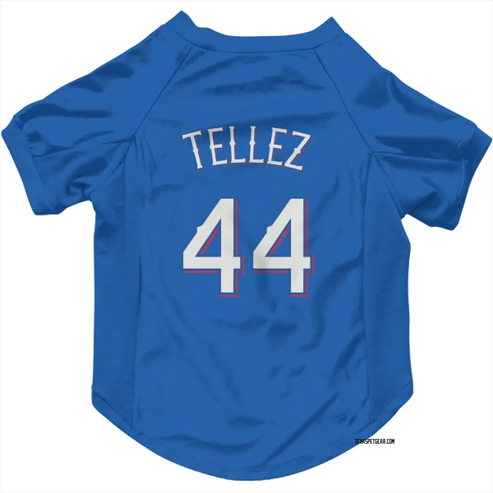 Texas Rangers Rowdy Tellez Royal Pet Jersey for Dog & Cat