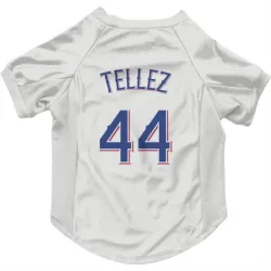 Texas Rangers Rowdy Tellez White Pet Jersey for Dog & Cat
