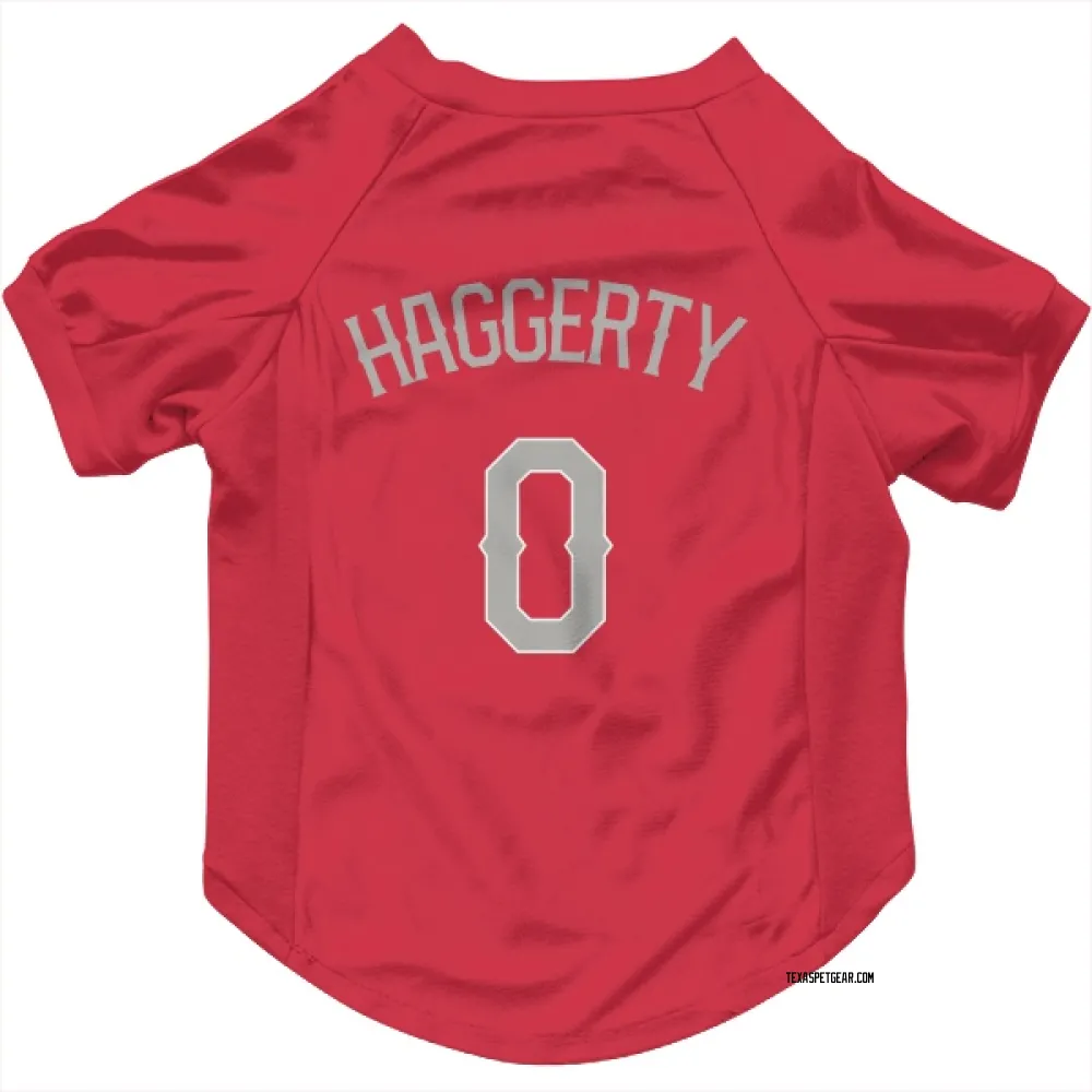 Texas Rangers Sam Haggerty Red Pet Jersey for Dog & Cat