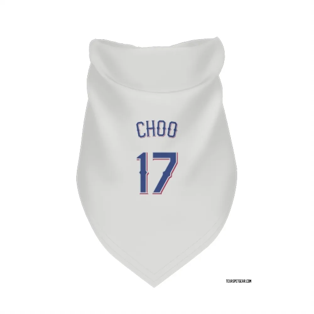 Texas Rangers Shin-Soo Choo White Pet Bandana for Dog & Cat