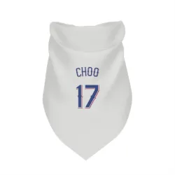 Texas Rangers Shin-Soo Choo White Pet Bandana for Dog & Cat
