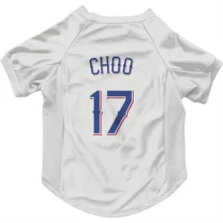 Texas Rangers Shin-Soo Choo White Pet Jersey for Dog & Cat