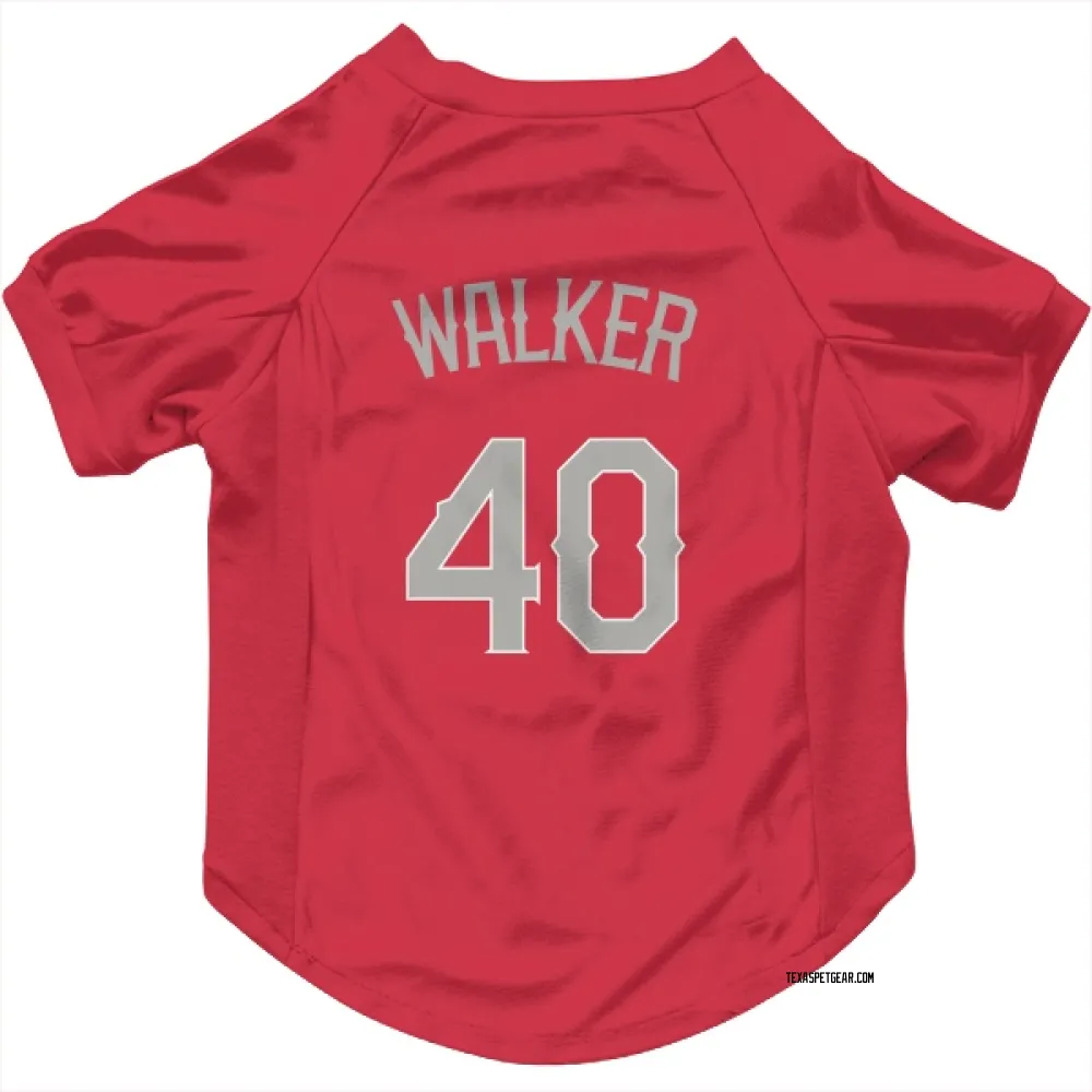 Texas Rangers Steele Walker Red Pet Jersey for Dog & Cat