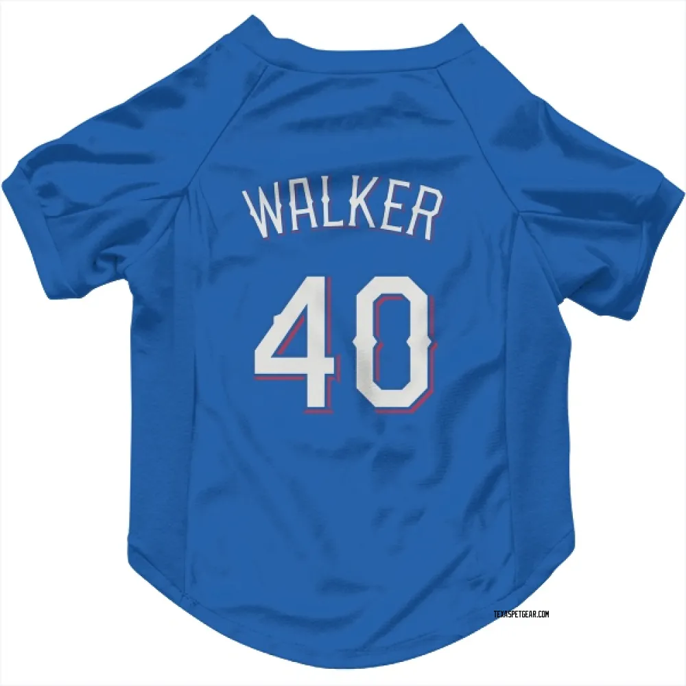 Texas Rangers Steele Walker Royal Pet Jersey for Dog & Cat