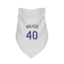 Texas Rangers Steele Walker White Pet Bandana for Dog & Cat