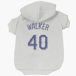 Texas Rangers Steele Walker White Pet Hoodie for Dog & Cat