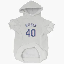 Texas Rangers Steele Walker White Pet Hoodie for Dog & Cat