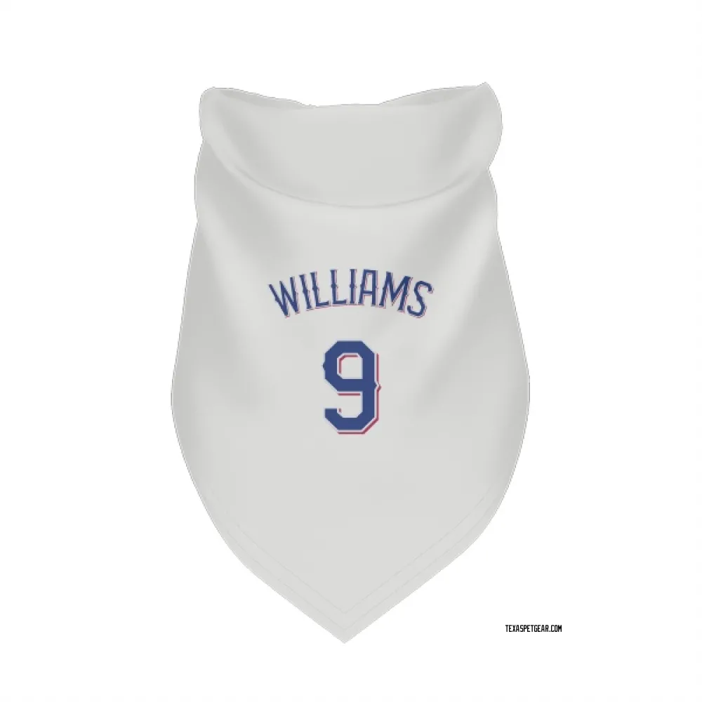 Texas Rangers Ted Williams White Pet Bandana for Dog & Cat