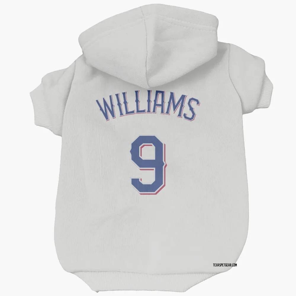 Texas Rangers Ted Williams White Pet Hoodie for Dog & Cat