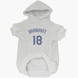 Texas Rangers Tucker Barnhart White Pet Hoodie for Dog & Cat