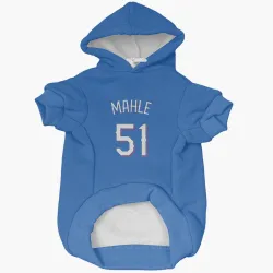 Texas Rangers Tyler Mahle Royal Pet Hoodie for Dog & Cat