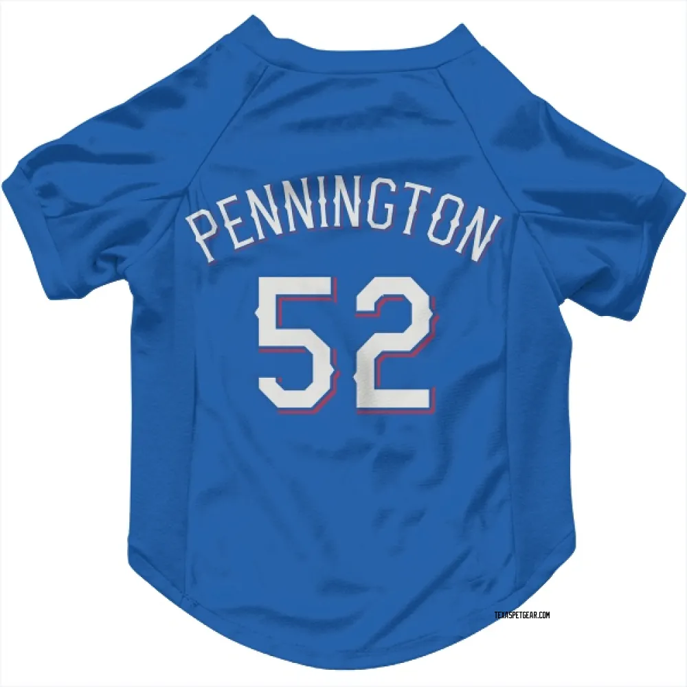 Texas Rangers Walter Pennington Royal Pet Jersey for Dog & Cat