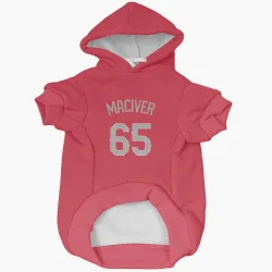 Texas Rangers Willie MacIver Red Pet Hoodie for Dog & Cat