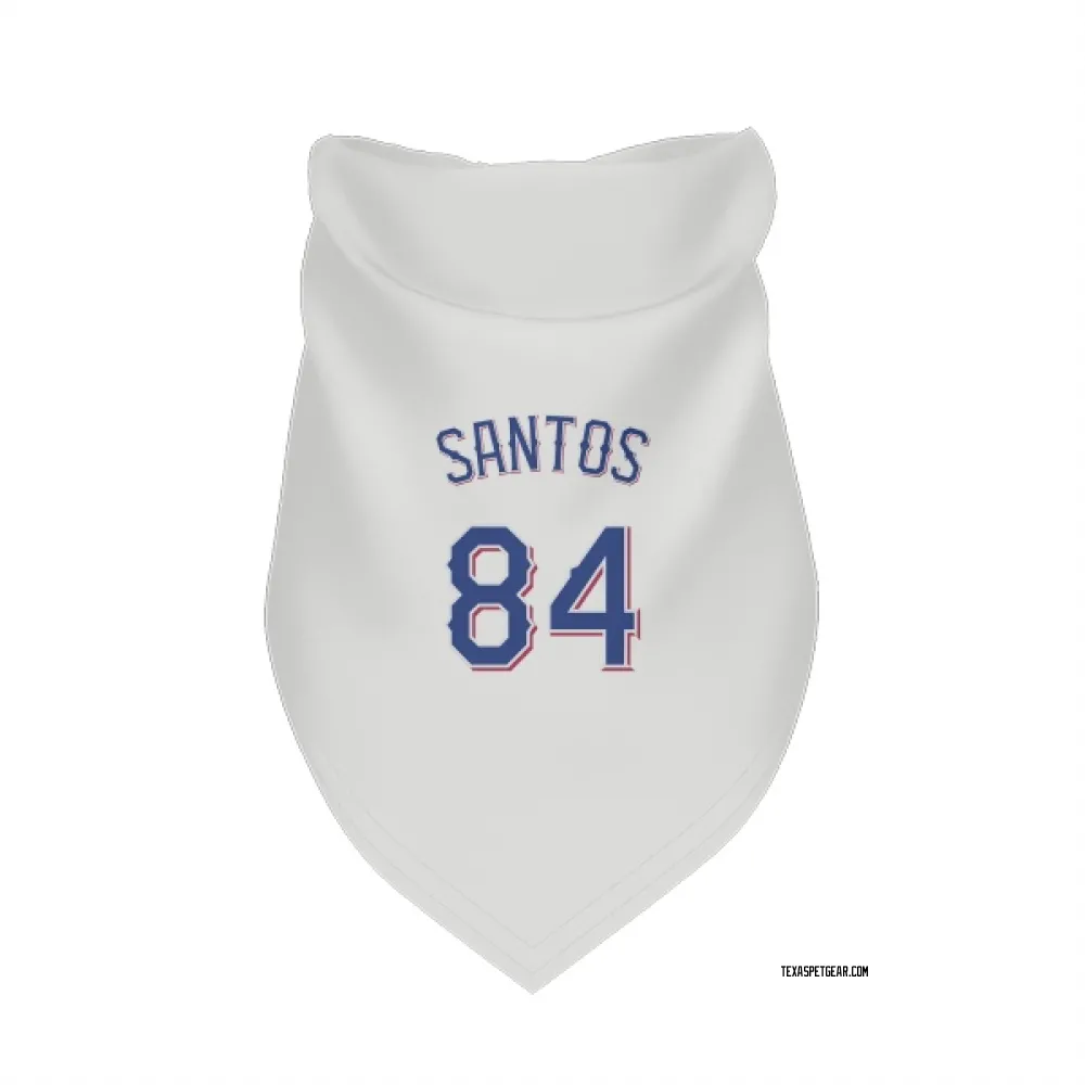 Texas Rangers Winston Santos White Pet Bandana for Dog & Cat